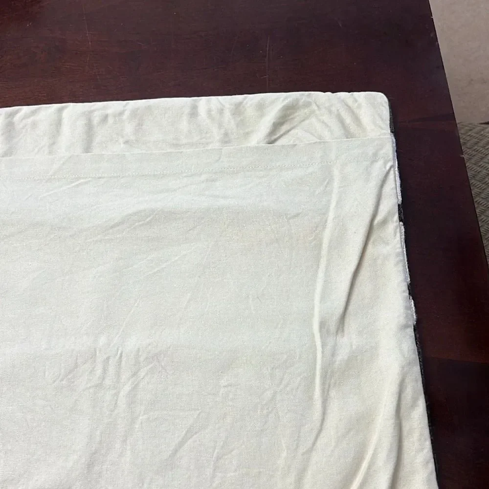 Pottery Barn Brown and Cream Pillow Cover 20